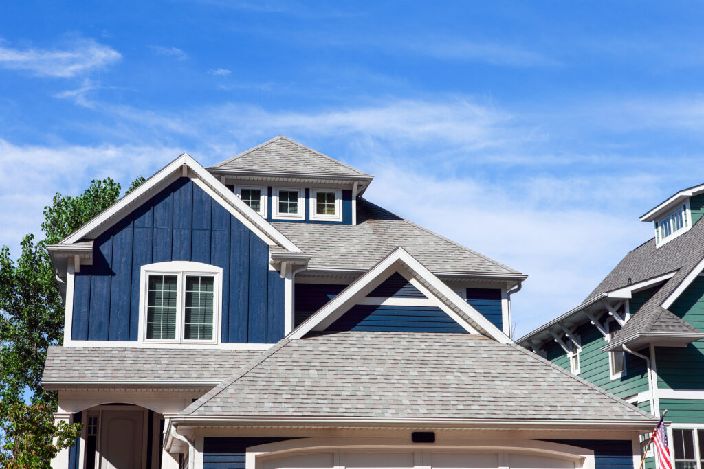 New architectural shingle roof