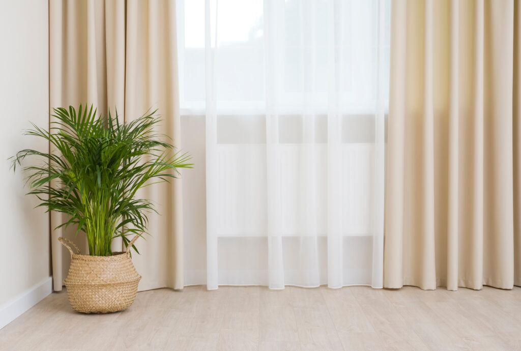 Room with laminate wood flooring